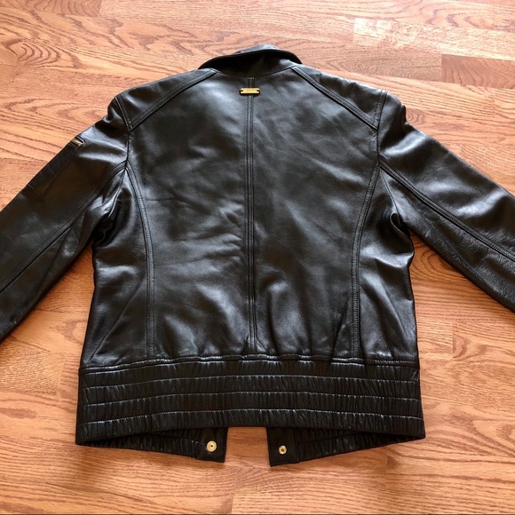 St. John Collection Soft Leather Moto Jacket XS - Picture 8 of 11